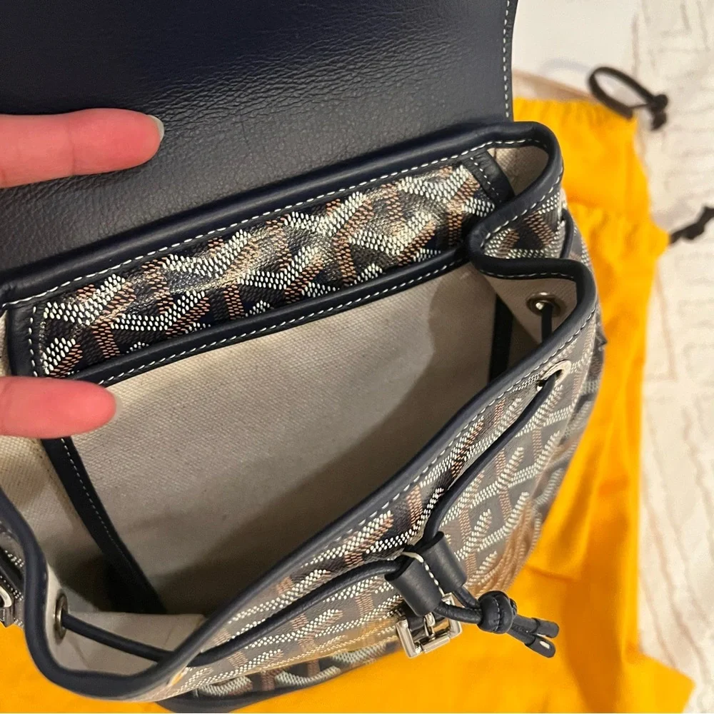 Goyard Alpin Mini Backpack – Navy Blue - Picture 8 of 12